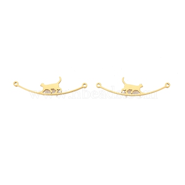 Real 18K Gold Plated Cat 304 Stainless Steel Links