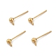 Ion Plating(IP) 304 Stainless Steel Ball Post Stud Earring Findings(STAS-E163-44G)-1