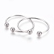 304 Stainless Steel Cuff Bangles(BJEW-F350-01P)-1