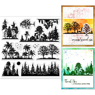 PVC Plastic Stamps, for DIY Scrapbooking, Photo Album Decorative, Cards Making, Stamp Sheets, Film Frame, Tree, 15x15cm(DIY-WH0372-0085)