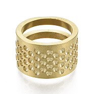 Steel Rings, Sewing Thimbles, for Protecting Fingers and Increasing Strength, Golden, 21x13mm(PT-S036-59)