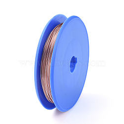 Bare Copper Wire, Raw Copper Wire, Copper Jewelry Craft Wire, Red Copper, 0.6mm(X-CWIR-E004-0.6mm-R)