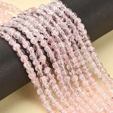 Spray Painted Crackle Glass Beads Strands(CCG-Q002-6mm-01)-4