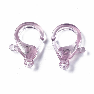 Transparent Acrylic Lobster Claw Clasps(TACR-T023-01A-03)-2