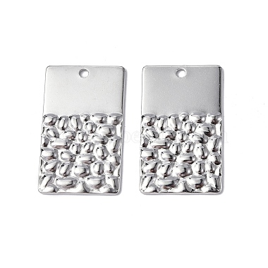 Stainless Steel Color Rectangle 304 Stainless Steel Pendants