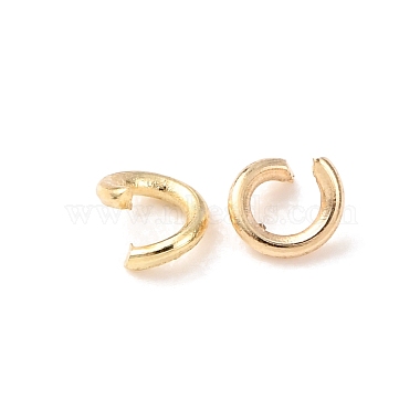 Messing Open Ringe springen(KK-G604-08G-14)-2