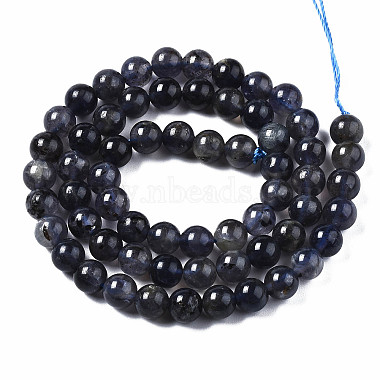 nat&uuml;rliche Iolith / Cordierit / Dichroit Perlen Str&auml;nge(X-G-S376-005A)-2