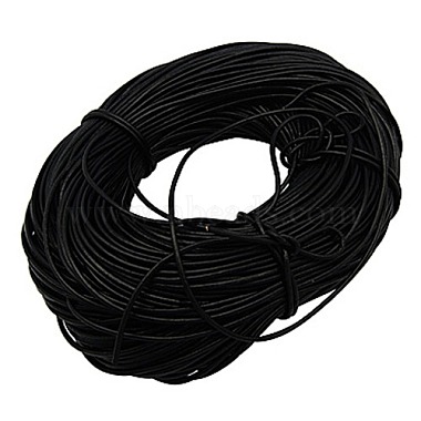 4mm Black Cowhide Thread & Cord