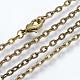 Iron Cable Chains Necklace Making(MAK-R013-60cm-AB)-1