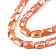 Electroplate Opaque Solid Color Glass Beads Strands(EGLA-N002-25-B03)-3