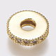 Brass Micro Pave Cubic Zirconia Bead Spacers(ZIRC-K074-11A-01)-3
