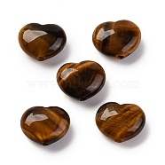 Natural Tiger Eye Beads, Heart, 8.5x10.5x5mm, Hole: 1mm(G-K369-03C)