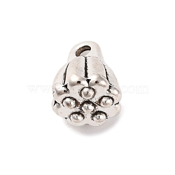 Tibetan Style Alloy Pendants, Lead Free & Cadmium Free, Seedpod of the Lotus Charms, Antique Silver, 9x6.5x6mm, Hole: 1.5mm(TIBE-M004-08AS)