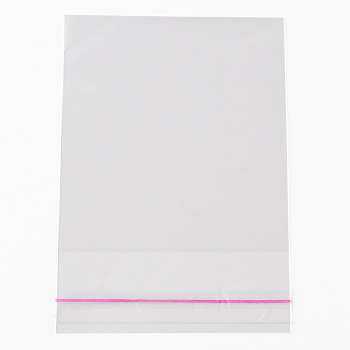 Rectangle OPP Cellophane Bags, Clear, 12x8x0.02cm, Inner Measure: 9x8cm
