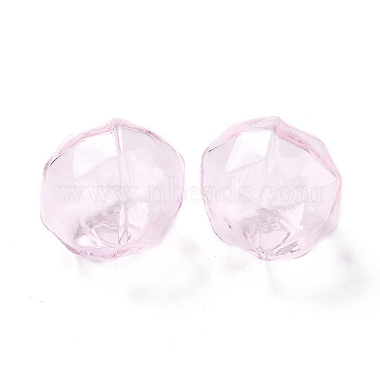 Lavender Blush Polygon Glass Beads Containers