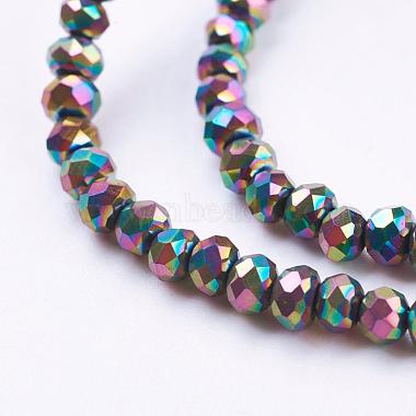 Faceted Rondelle Electroplate Glass Bead Strands(X-EGLA-D020-3x2mm-74)-3