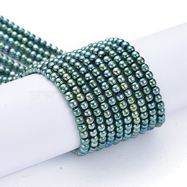 Chapelets de perles en verre galvanoplastique(EGLA-K014-A-FP06)-2