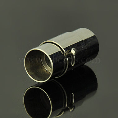 Stainless Steel Locking Tube Magnetic Clasps(STAS-C010-1)-2