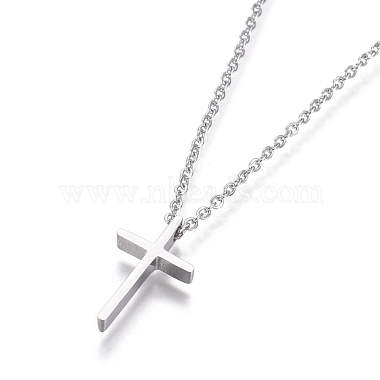 304 Stainless Steel Pendant Necklaces(NJEW-F274-03P-B)-2