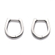 304 Stainless Steel Huggie Hoop Earrings(STAS-J033-14B-P)-1