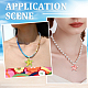 6Pcs 6 Colors Handmade Lampwork Pendants(LAMP-SC0001-49)-4