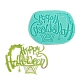 Diy слово счастливый хэллоуин пищевые силиконовые Молды(DIY-G057-A13)-1