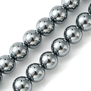 Natural Terahertz Stone Beads Strands, Round, 10mm, Hole: 1mm, about 40pcs/strand, 15.16''(38.5cm)(G-Z034-B13-05)