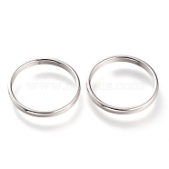 304 Stainless Steel Plain Band Rings, Stainless Steel Color, 2mm, US Size 7~7 3/4(17.3~17.9mm)(RJEW-B0006-7-01P)