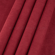 1 Sheet DIY Faux Suede Fabrics, with Paper Back, for Book Binding, Dark Red, 430x1000x0.3mm(DIY-OC0011-36C)