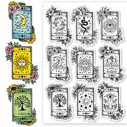 Custom PVC Plastic Clear Stamps, for DIY Scrapbooking, Photo Album Decorative, Cards Making, Tarot, 160x110mm(DIY-WH0618-0124)