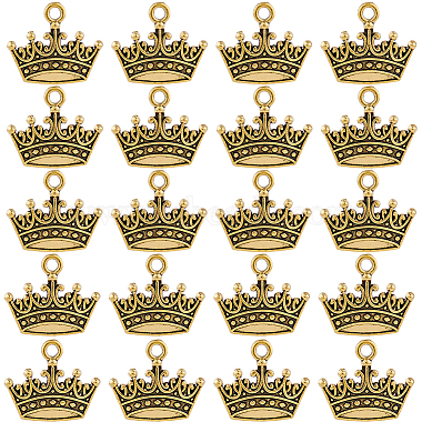 Antique Golden Crown Alloy Pendants