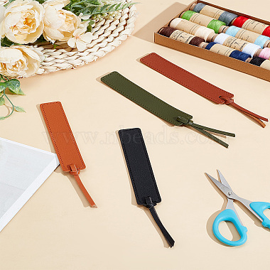 4Pcs 4 Colors PU Leather Bookmarks(AJEW-LP0005-89)-1