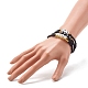 Pray & Love Acrylic Beads Stretch Bracelet Set for Gift(BJEW-JB06679)-3