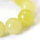Jade naturel de citron chapelets de perles rondes(X-G-E334-6mm-07)-4