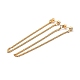 Long Chain Tassel Dangle Stud Earrings for Girl Women(ZIRC-C025-24G)-1