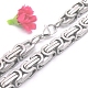 Non-Tarnish 201 Stainless Steel Byzantine Chain Necklaces(NJEW-V0292-04)-1