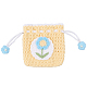 1Pc Flower Knitting Wallet(AJEW-GF0011-09D)-1