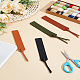 4Pcs 4 Colors PU Leather Bookmarks(AJEW-LP0005-89)-1