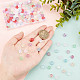 SUPERFINDINGS 200Pcs 10 Colors Transparent Czech Glass Beads(GLAA-FH0001-44)-3
