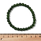 bracelets stretch de perles de jade taiwan naturelles(BJEW-K212-A-019)-4