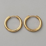 316 Surgical Stainless Steel Hoop Earring, Golden, 21.5x2.5mm(EJEW-WH0020-58)