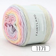 Wool Chenille Yarn, Velvet Cotton Hand Knitting Threads, for Baby Sweater Scarf Fabric Needlework Craft, Segment Dyed, Pink, 2mm(PW22122458046)