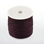 Chinese Knot Nylon Thread, Coconut Brown, 0.8mm, about 98.42 yards(90m)/roll(NWIR-S005-0.8mm-18)