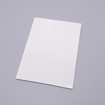 Wood and Cotton Painting Canvas Panels, Blank Drawing Boards, for Oil & Acrylic Painting, Rectangle, White, 178x128x3mm