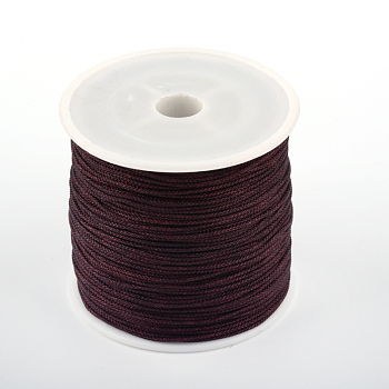 Chinese Knot Nylon Thread, Coconut Brown, 0.8mm, about 98.42 yards(90m)/roll