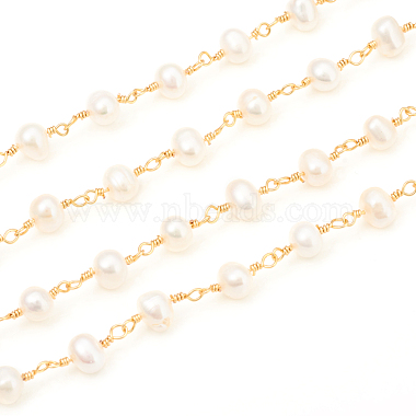 3.28 Fuß handgefertigte Perlenkette aus Messing(X-CHC-I031-05B)-2