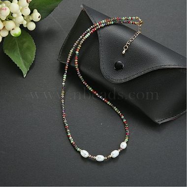 4pcs 4 couleurs ensembles de colliers de perles de verre(NJEW-SZ0001-39)-7