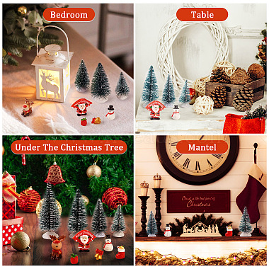 10Pcs 10 Style Christmas Resin Display Decorations(DJEW-TA0001-03)-8