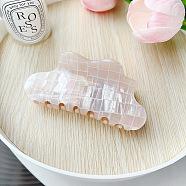 Cloud Shape PVC Claw Hair Clips, Hair Accessories for Women & Girls, Bisque, 105x50mm(PW-WG317C9-03)