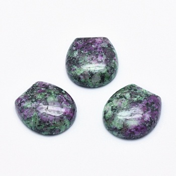 Natural Ruby in Zoisite Cabochons, 22x20x6~6.5mm